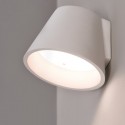 Aplique pared Frida LED blanco mate en escayola y metacrilato
