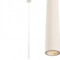 Colgante LED moderno Bendis blanco en metal