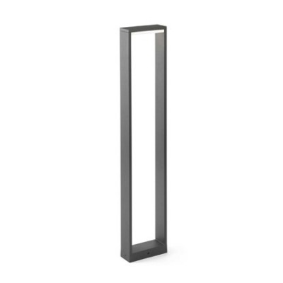 Baliza para exterior LED moderna Alp gris oscuro