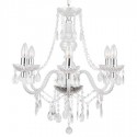 Lámpara chandelier seis luces acrílico transparente