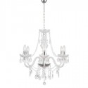 Lámpara chandelier seis luces acrílico transparente