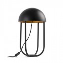Lámpara de mesa LED Jellyfish metal negro y oro