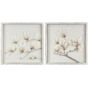 Set  2 cuadros con flores blancas