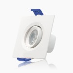 Mini downlight cuadrado orientable Threeline 7w 2700k