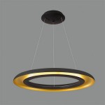 Lámpara colgante de LED 50w  en color negro y oro