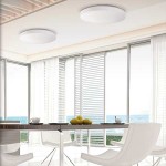 Plafón color opal de LED 36w con cristal de doble capa
