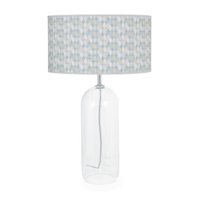 Lámpara de cristal transparente con...