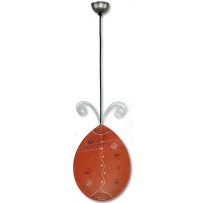 -Lámpara colgante infantil mariquita decorada