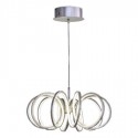Lámpara colgante de LED con forma en espiral en color nickel