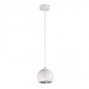 Lámpara colgante de estilo moderno con bola en color blanco