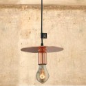 Lámpara colgante vintage en cobre