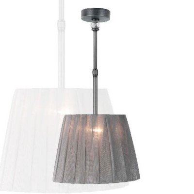 Lámpara colgante con pantalla trapecio
