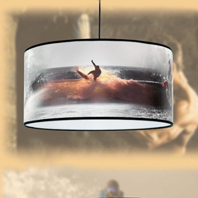 Lámpara colgante moderna pantalla con motivo Deporte