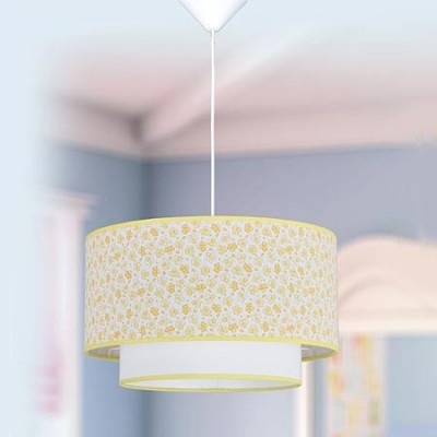 Lámpara colgante infantil Honey doble pantalla cilíndrica