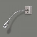 Aplique flexible LED modelo Flex acabado níquel satinado