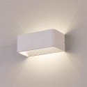 Aplique LED Icon rectangular acabado blanco texturado