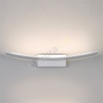 Aplique LED Pluma forma curva y acabado en blanco