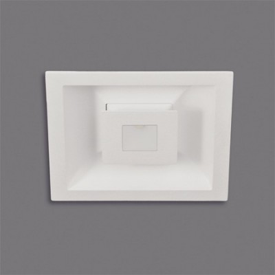 Downlight LED Rexa cuadrado acabado blanco texturado