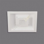 Downlight LED Rexa cuadrado acabado blanco texturado