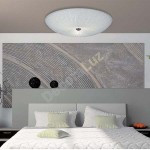 Plafón LED Sol redondo en cristal craquelé opal con rayas