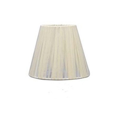 Pantalla textil para lámpara Begonia con tablas formato pinza