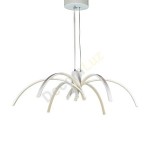 Lámpara colgante LED Perth de estilo moderno con forma de araña en blanco