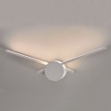 Aplique de pared LED Clock en color blanco