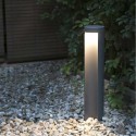 Lámpara baliza para exterior Chandra LED en gris oscuro