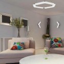 Aplique pared LED Boomerang en cromo y blanco