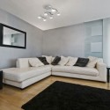 Lámpara techo LED Estela seis luces en cromo