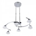 Lámpara techo LED Estela seis luces en cromo