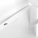 Aplique Handy blanco con lector LED, cargador USB y estante