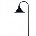 Lámpara de pie Campana Curvo LED en metal negro