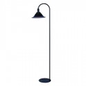 Lámpara de pie Campana Curvo LED en metal negro