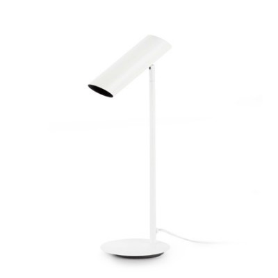 Lámpara de mesa moderna Link en color blanco