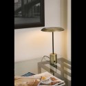 Lámpara sobremesa Hoshi LED regulable en oro satinado y negro