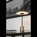 Lámpara sobremesa Hoshi LED regulable en oro satinado y negro
