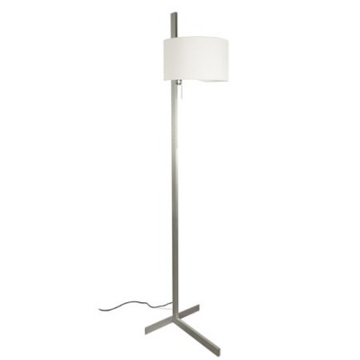 Comprar Lámpara pie Stand Up metal con pantalla textil blanca altura  regulable