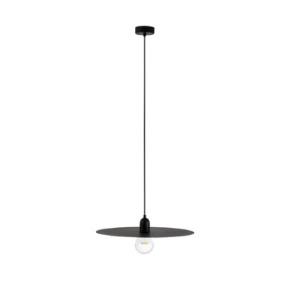 Colgante minimalista Plat metal color negro