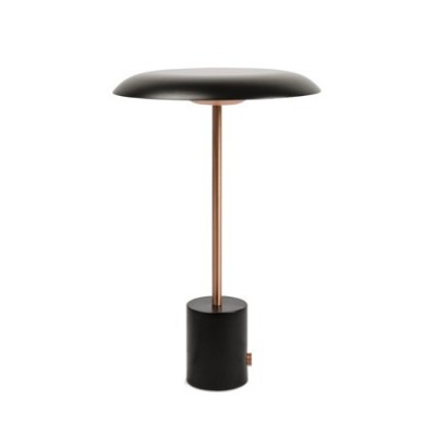 Lámpara de mesa Hoshi LED regulable en negro y cobre