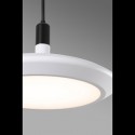 Lámpara colgante Planet LED metal blanco con difusor opal