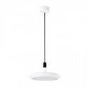 Lámpara colgante Planet LED metal blanco con difusor opal