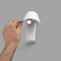 Lámpara pared LED Le Petit metal blanco orientable