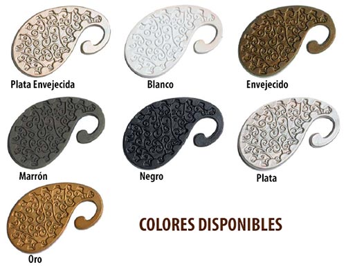 Muestra de colores disponibles